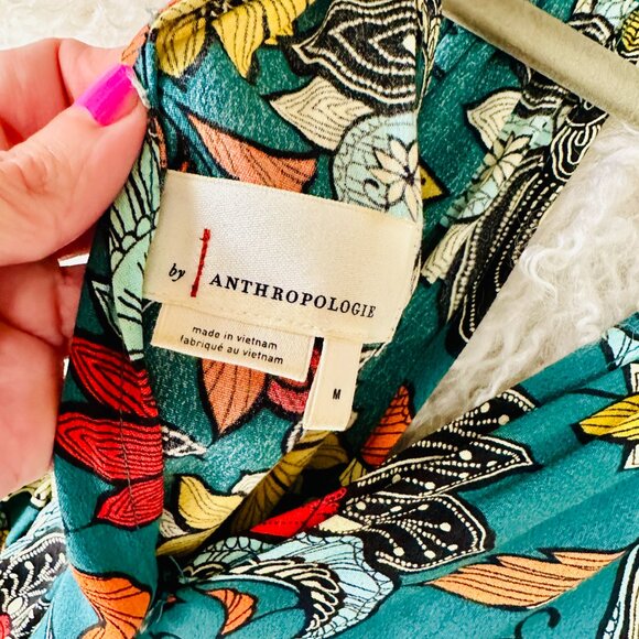 ANTHROPOLOGIE Geneva Halter Wide-Leg Jumpsuit, MEDIUM - Picture 9 of 10